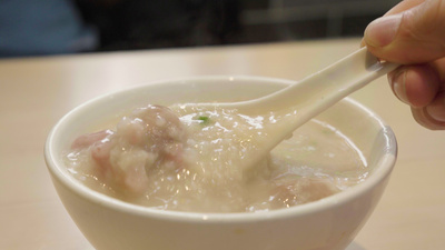 美食实拍视频素材4k实拍广州地道美食状元及第粥艇仔粥餐饮美食宣传视频