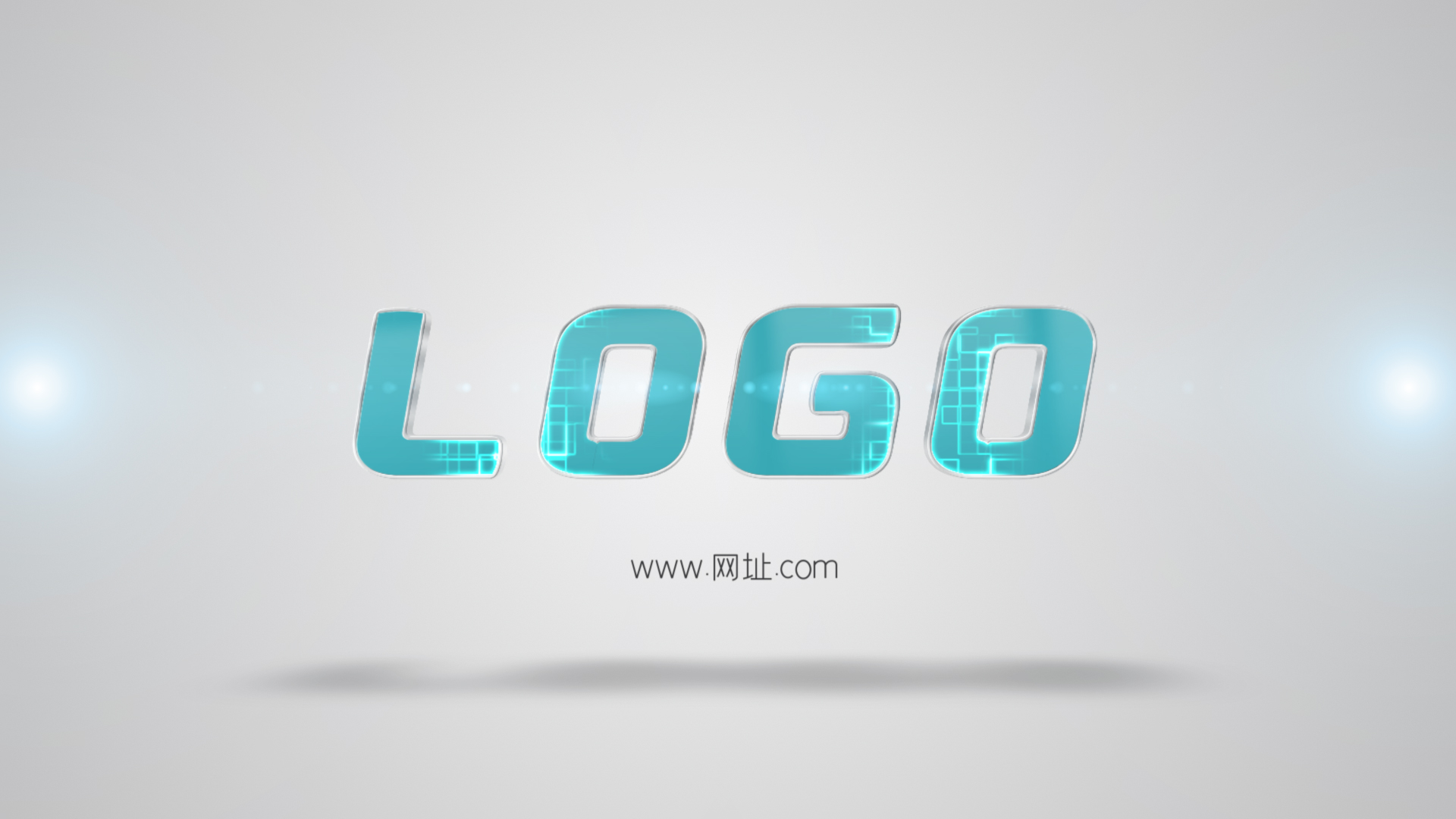 原创粒子光效LOGO片头AE模板科技简约片头商务片头视频特效素材-千库网