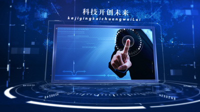 原创科技商务简洁相册互联网图文照片展示企业宣传回顾AE视频模