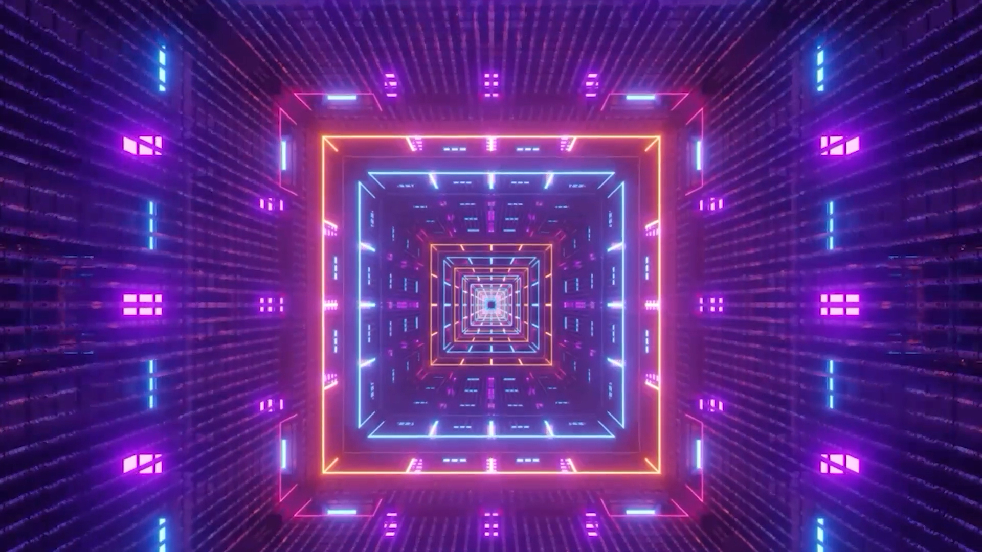 4k紫色震撼粒子闪烁穿越舞台led视频视频特效素材-千库网