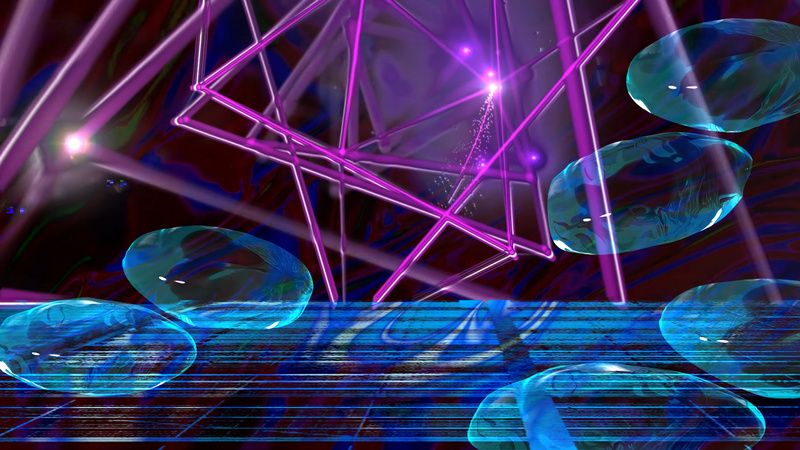 原创酸性风赛博朋克背景镭射动态ae视频模板