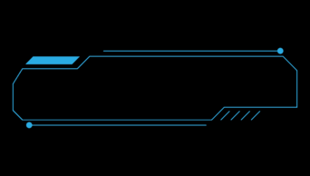 科技线条蓝色边框标题框标题栏动图视频边框带通道mov字幕条