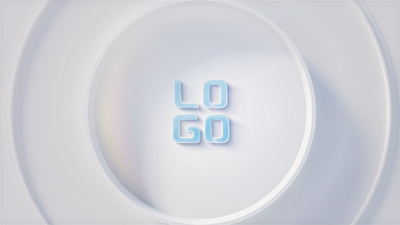 简洁波浪涟漪企业LOGO片头AE模板