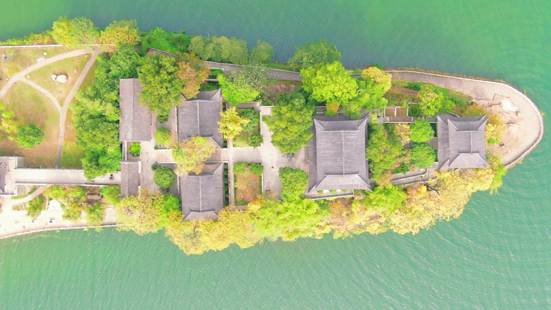 4k航拍湖南衡阳石鼓书院4a景区旅游旅行