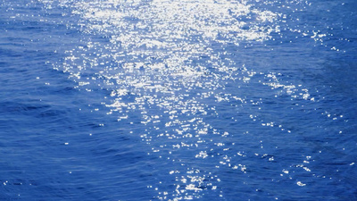 1080p唯美蓝色大海海水波光粼粼空镜写意