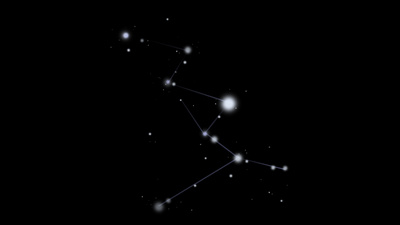 星星闪烁银河星座光效闪动唯美mov带通道视频元素
