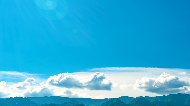 4k实拍山间山峰云海白云延时蓝天白云天空延时摄影拍摄