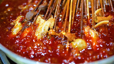 4k实拍重庆美食火锅串串地方特色美食