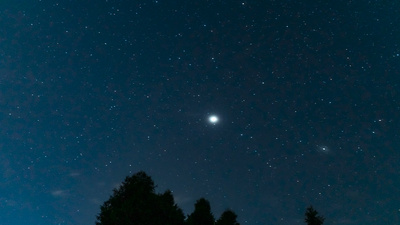 4k实拍夏日夜晚星空夜景风光延时拍摄摄影夜晚天空星空