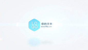 简洁光效企业LOGO展示片头片尾ae模板