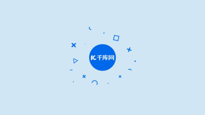 清新蓝色扁平几何图形mg动画演绎LOGO片头片尾AE模板