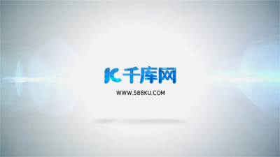 简洁大气折叠飞入企业公司光效logo展示片头片尾AE模板