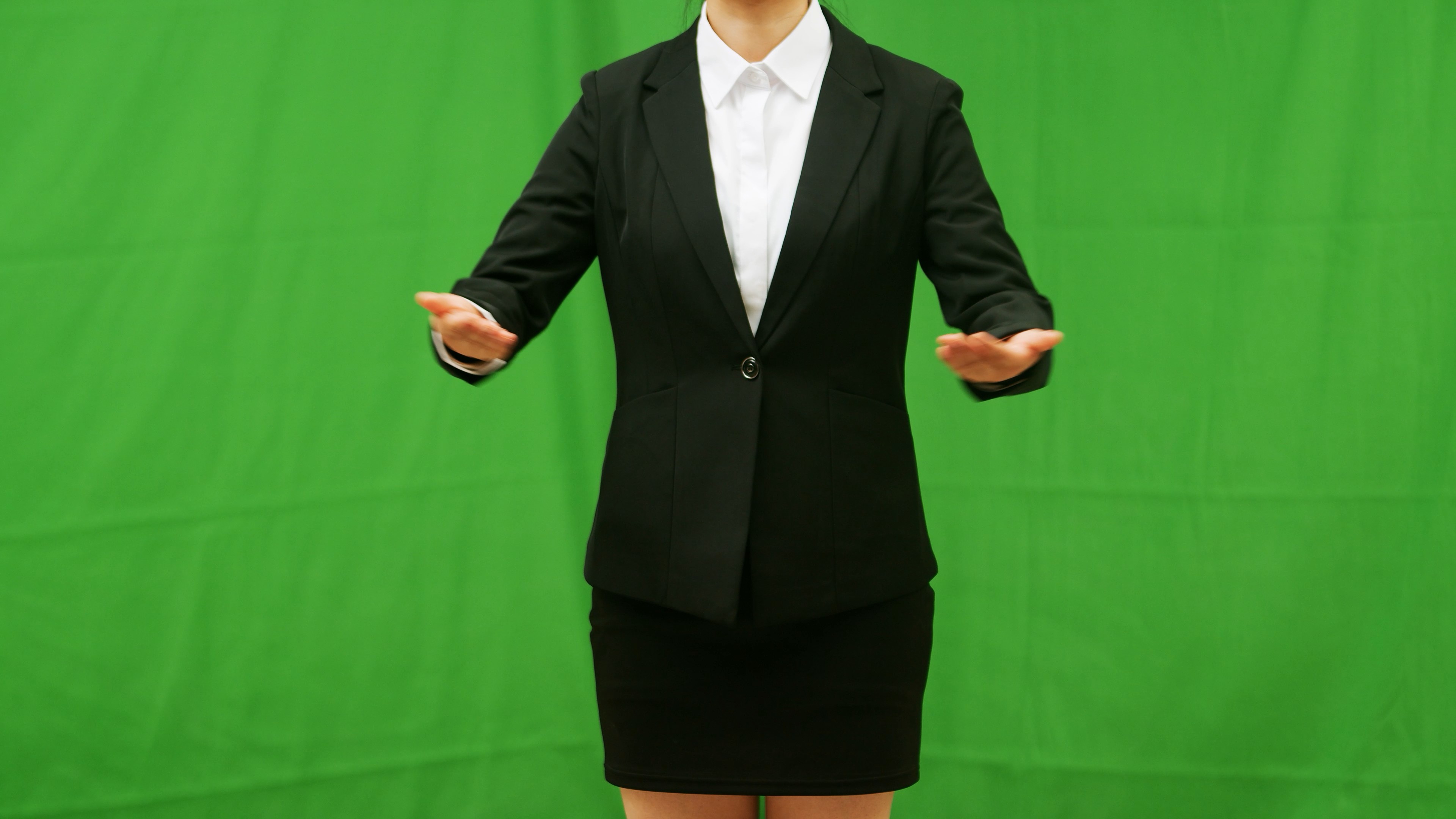 4k实拍商务人员双手敞开视频素材