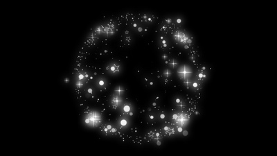 白色星光游戏星星星点烟花光效装饰带通道素材