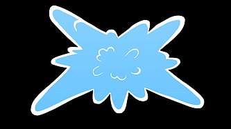 水花蓝色流体mg动画转场通道素材