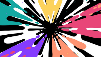 发散喷射流体mg动画转场通道素材