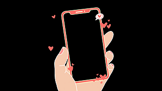 卡通创意手机拍照边框视频框拍照框