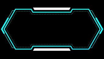 闪光科技蓝色线条边框信息框 文本框视频框