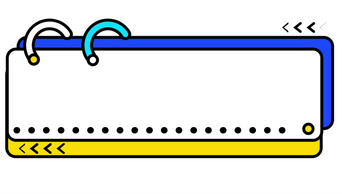 孟菲斯标题框边框标题栏文本框视频素材