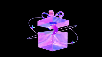 酸性盲盒隐藏款神秘礼盒3d立体c4d