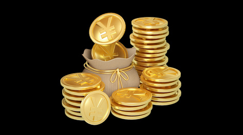 c4d立体3d金币钱袋钱袋金融理财