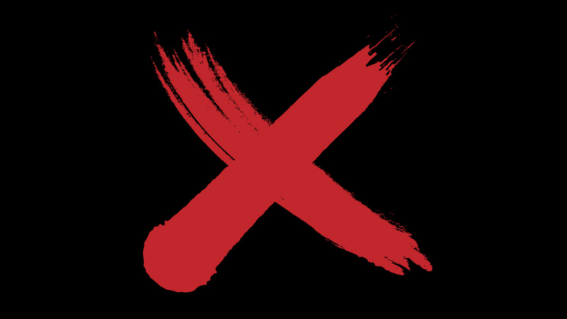 错误红色错误错打叉拒绝勾选符号