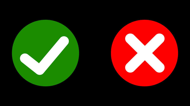 错误判断对错符号图标正确错误