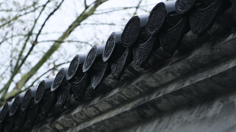 4k实拍古风建筑屋檐徽派建筑