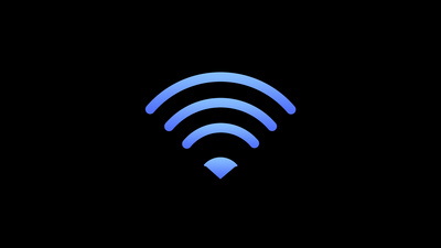 wifi无线网络蓝色渐变信号图标带通道素材
