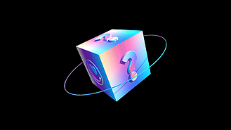 渐变酸性盲盒隐藏款神秘包装盒礼盒3d立体c4d带通道素材