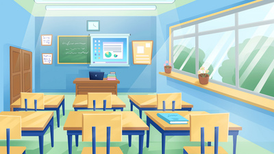 教育高清视频素材原创开学季开学教育学校教室校园室内课桌mg视频背景