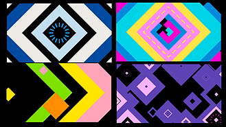 彩色mg动画遮罩转场ae模板