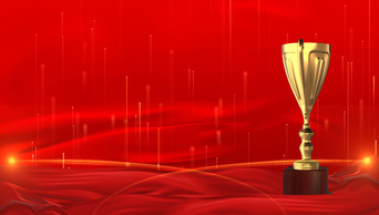 红色大气奖杯颁奖年会视频动态背景