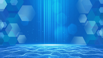 原创科技几何图形蓝色科技背景视频AE模板