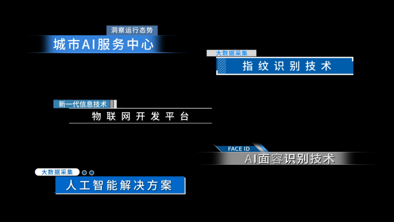 蓝色简约企业商务风字幕标题人名条字幕条 千库网