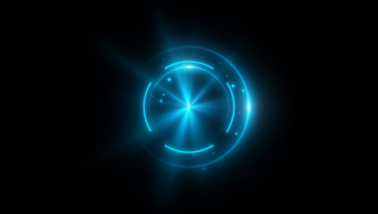蓝色科技游戏特效粒子光效