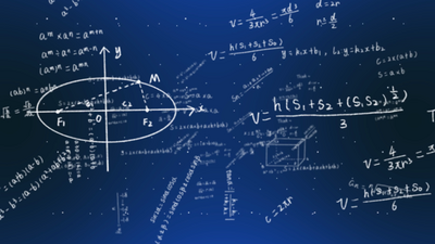 数学公式教育培训学科底纹视频模板