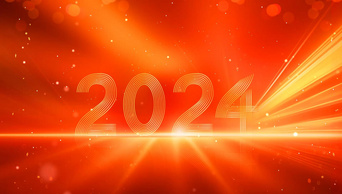 2024龙年红色大气2024年会视频背景