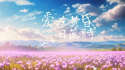 唯美文艺森系日系小清新文字字幕片头视频模板