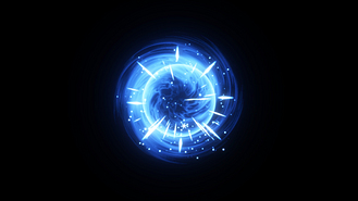 游戏点击效果特效扩散光效漩涡旋风蓝色粒子动画ae模板