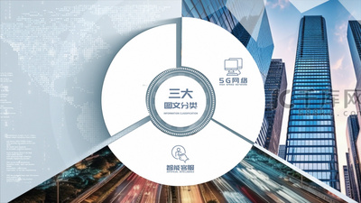 高清视频素材科技图文信息三大分类AE模板视频素材