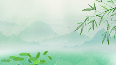 国风实拍视频素材清明节清明谷雨雨水惊蛰山水国风古风背景中国风