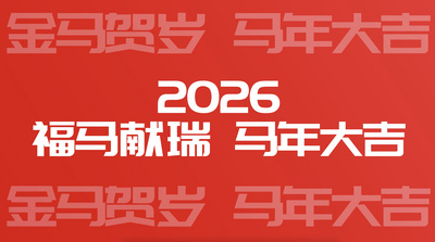 大气喜庆时尚马年春节新年祝福语快闪片头AE模板