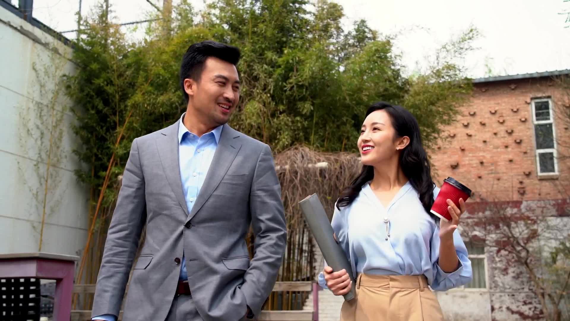 上班路上的商务人士4视频特效素材-千库网