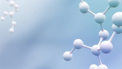 概念现实的分子背景奶油分子的科学动画透明质酸皮液广告胶原蛋白