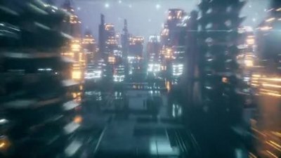 城市实拍视频素材3D渲染城市建筑科技科幻视频背景