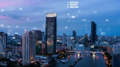 1080业务数据分析接口飞越智能城市显示出商业智能的变化前景
