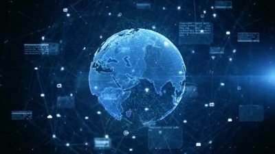 技术网络数据连接数字数据网络和网络安全概念