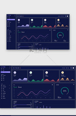 深色大气可视化数据后台