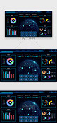 蓝色商务数据库数据监控可视化UI界面